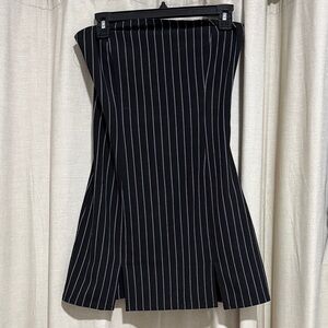 Mini dress with thigh slits